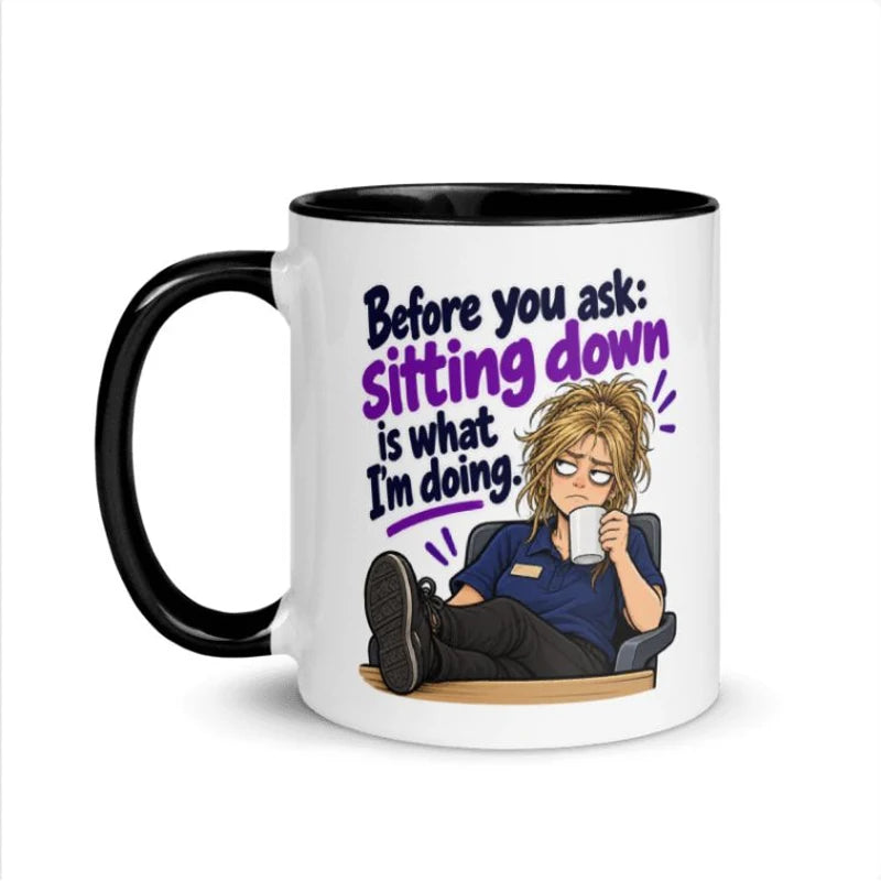 Sitting Down Mug