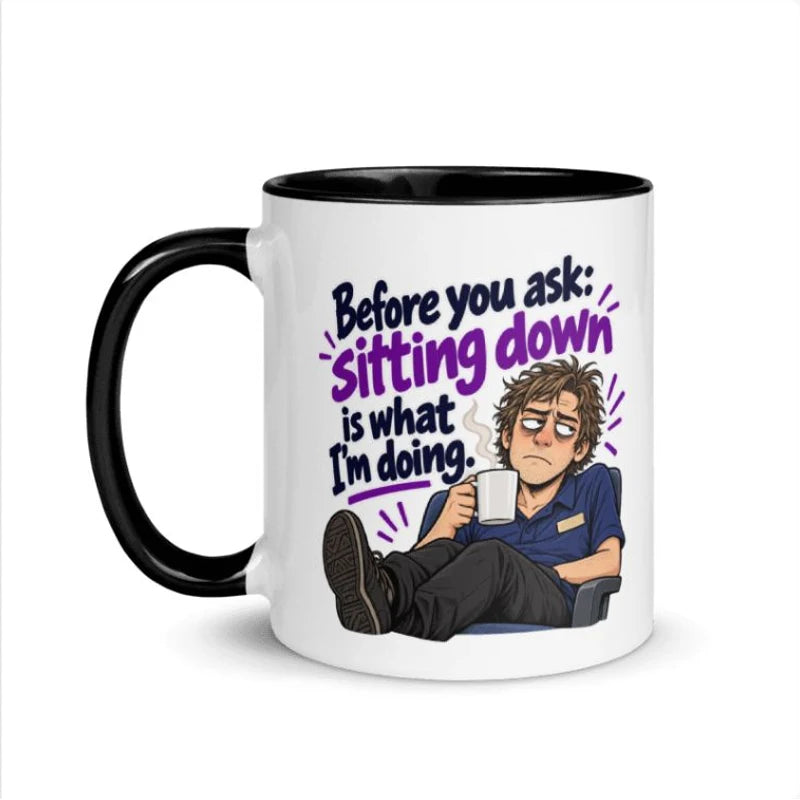 Sitting Down Mug